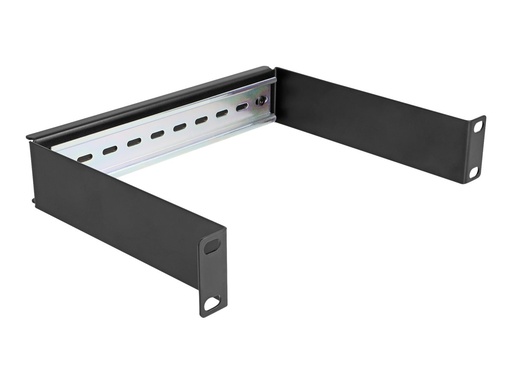 [66897] Delock DIN Schienenpanel - Schwarz - 1U - 25.4 cm (10")