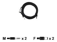 [5502-331] Axis Audio I/O Cable for AXIS P33 Series - Audioverlängerungskabel