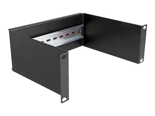 [66898] Delock DIN Schienenpanel - Rack montierbar - Schwarz - 2U - 25.4 cm (10")