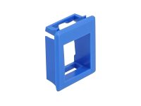 [86764] Delock Modulblende Snap-in-Halterung - Schrankmontage - Blau (Packung mit 4)
