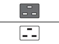 [Q0R17A] HPE Stromkabel - IEC 60320 C19 zu IEC 60320 C20 - Wechselstrom 250 V - 16 A - 2 m - Schwarz - weltweit (Packung mit 6)