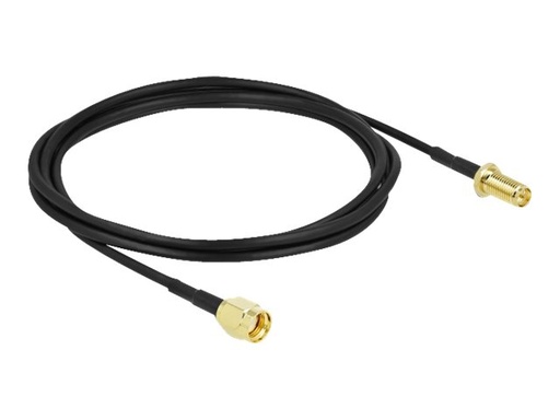 [90445] Delock Antennenverlängerungskabel - RP-SMA Stecker zu RP-SMA weiblich