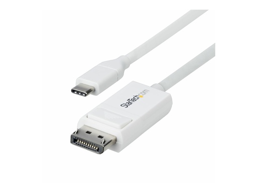 [CDP2DP2MBW] StarTech.com 6.6ft (2m) USB C to DisplayPort 1.2 Cable, Bidirectional - DisplayPort-Kabel - 24 pin USB-C (M)