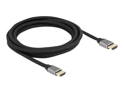 [83997] Delock Ultra High Speed - HDMI-Kabel - HDMI männlich zu HDMI männlich - 3 m - Dreifachisolierung - Grau - hauchvergoldete Kontakte, unterstützt 8K 60 Hz (7680 x 4320)
