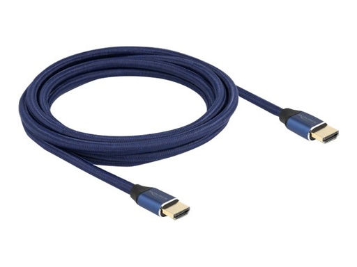 [85448] Delock Ultra High Speed - HDMI-Kabel - HDMI männlich zu HDMI männlich - 3 m - Dreifachisolierung - Blau - hauchvergoldete Kontakte, unterstützt 8K 60 Hz (7680 x 4320)