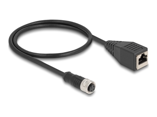 [60066] Delock Netzwerkkabel - M12 (4-polig) (W) zu RJ-45 (W)
