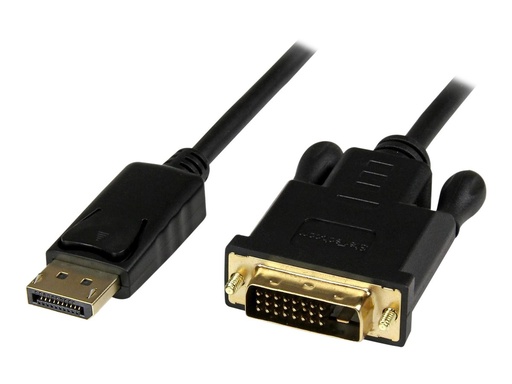 [DP2DVIMM6BS] StarTech.com DisplayPort auf DVI Kabel 1,8m - Stecker/Stecker - DP zu DVI Adapter/ Konverter - 1920x1200 / 1080p - Schwarz - Videokabel - DisplayPort (M)