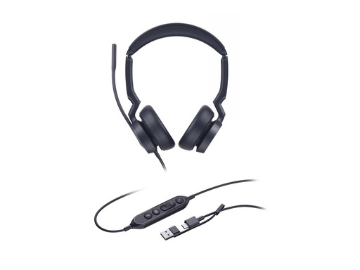 [1308183] Yealink UH46 Dual - Headset - On-Ear - kabelgebunden