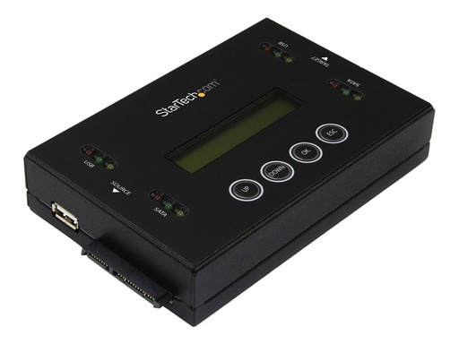 [SU2DUPERA11] StarTech.com Laufwerks Duplizierer und Löscher für USB Sticks und 2,5 / 3,5" SATA Laufwerke - 1:1 duplizierung plus Cross-interface - Festplatte / USB-Drive-Duplikator - 1 Schächte (Serial ATA-600 / USB)