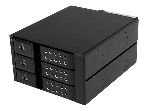 [HSB3SATSASBA] StarTech.com 3-fach 3,5 trägerloser SATA Festplatten Aluminium Wechselrahmen Backplane - 3 Bay 3,5 Zoll (8,9cm)