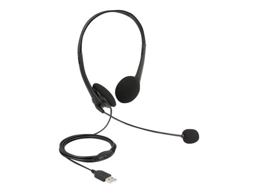 [27179] Delock Headset - On-Ear - kabelgebunden - USB-A