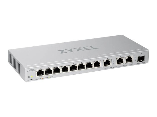 [XGS1250-12-ZZ0101F] ZyXEL XGS1250-12 - Switch - managed - 8 x 10/100/1000 + 3 x 100/1000/2.5G/5G/10GBase-T + 1 x SFP+