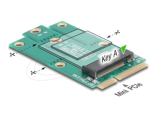 [64339] Delock Schnittstellenadapter - zu M.2 Key A