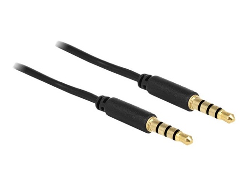 [83438] Delock Headset-Kabel - 4-poliger Mini-Stecker männlich zu 4-poliger Mini-Stecker männlich