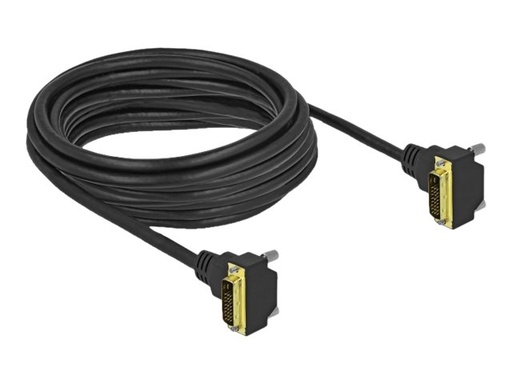 [85900] Delock DVI-Kabel - Dual Link - DVI-D (M) gewinkelt zu DVI-D (M)