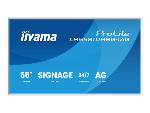 [LH5581UHSG-1AG] Iiyama ProLite LH5581UHSG-1AG - 140 cm (55") Diagonalklasse (138.7 cm (54.6")