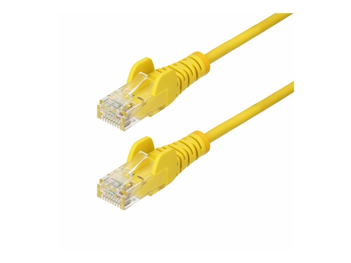[N6PAT150CMYLS] StarTech.com 1.5m Yellow Slim CAT6 Ethernet Cable, Snagless, 28AWG, LSZH - Patch-Kabel - RJ-45 (M)
