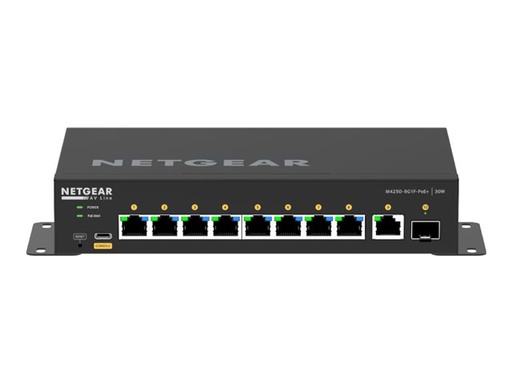 [GSM4210PD-100EUS] Netgear AV Line M4250-9G1F-PoE+ - Switch - L3 - managed - 8 x 10/100/1000 (8 PoE+)