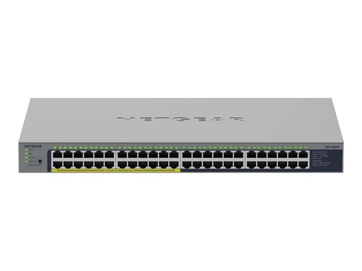 [GS748PP-100EUS] Netgear GS748PP - Switch - unmanaged - 24 x 10/100/1000 + 24 x 10/100/1000 (PoE+)