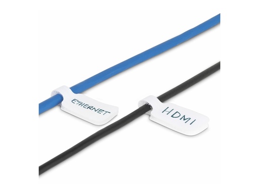 [CABLE-TAG-HLWH] StarTech.com 9 cm Kabelschilder, 100 Stück, Weiß, Klettverschluss - Kabel-Kennzeichnungsetiketten - Klettbandbefestigung, beschreibbar - 9 cm - weiß (Packung mit 100)
