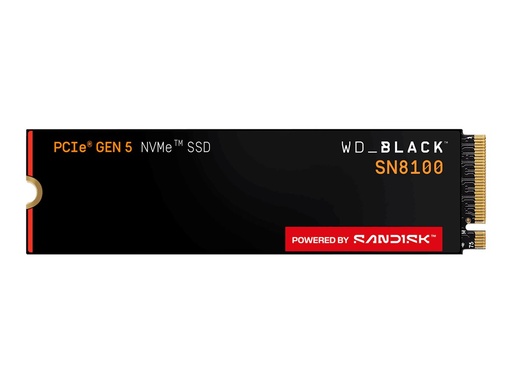 [WDBCMT0040BNC-WRSN] SanDisk WD Black SN8100 - SSD - verschlüsselt - 4 TB - intern - M.2 2280 - PCI Express 5.0 x4 (NVMe)