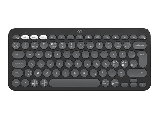 [920-011879] Logitech Pebble Keys 2 K380s - Tastatur - kabellos - Bluetooth LE - QWERTY - Nordisch (Dänisch/Finnisch/Norwegisch/Schwedisch)