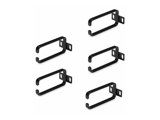 [CMHOOK1UN5PK] StarTech.com 5-Pack 1U Vertical Cable Management D-Ring Hooks, Cable Manager For 19" Server Racks/Cabinets, Network Rack Wire Organizers, Cable Guide Rings - Kabelmanagementring (vertikal)