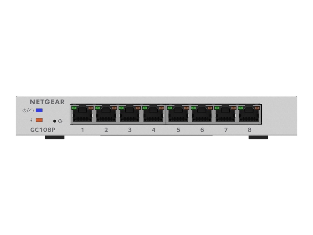 Netgear Smart GC108P - Switch - L3 Lite - Smart - 8 x 10/100/1000 (PoE+ ...