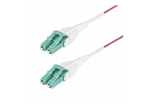 [OM4RLCLC1M] StarTech.com 1m (3.3ft) LC/LC (UPC) OM4 Multimode Fiber Optic Cable, OFNR - Patch-Kabel - LC/UPC Duplex Multi-Mode (M)