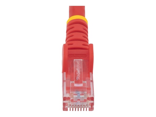 [N6PATC50CMRD] StarTech.com Startech 50cm CAT6 Ethernet Cable, 10 Gigabit Snagless RJ45 650MHz 100W PoE Patch Cord, CAT 6 10GbE UTP Network Cable w/Strain Relief, Red, Wiring is UL Certified/TIA - Category 6 - 24AWG (N6PATC50CMRD)