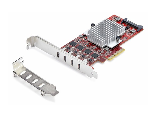 [P10Q4C-USB-CARD] StarTech.com Startech 4-Port USB Type-C PCIe Card, USB-C 10Gb, 4x Controllers, TAA