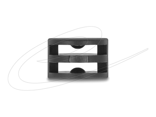 [18913] Delock Kabelbinder-Abstandshalter - 90° rotatable - Schwarz (Packung mit 100)