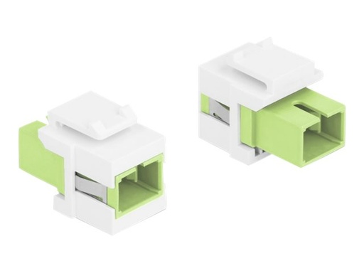 [86813] Delock Keystone Jack - SC MM - Weiß/Limette