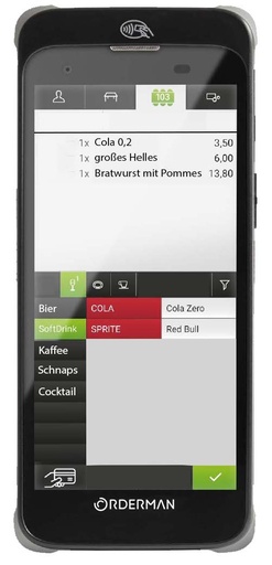 [OM.OM10.6.AME] Orderman10 Scanner incl. battery and Care2Gold