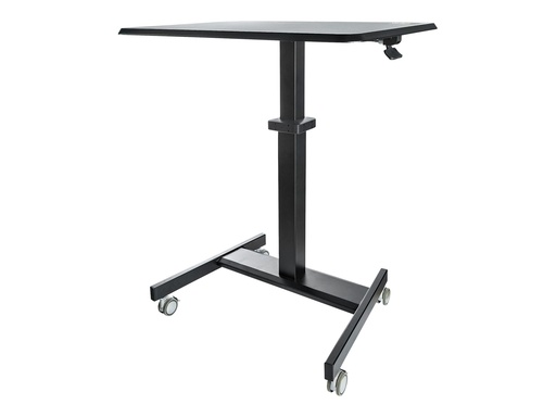 [STSCART2] StarTech.com Startech Höhenverstellbarer Schreibtisch - Sit Stand Workstation - Ergonomischer Stehpult mit Rollen - One-Touch-Lift für Lehrer/Schüler (STSCART2)