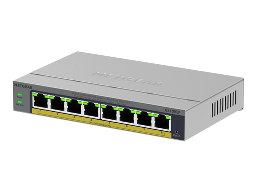 [GS108EP-100EUS] Netgear Easy Smart GS108EP - Switch - L3 - Smart - 8 x 10/100/1000 (PoE+)