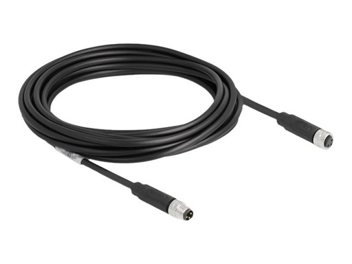 [80141] Delock Patch-Kabel - 3-poliger M8 (M) zu 3-poliger M8 (W)
