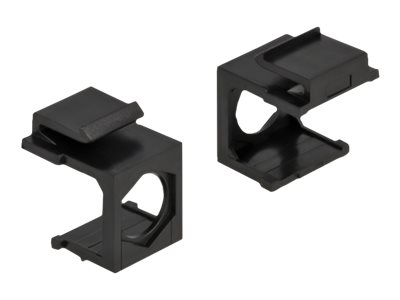 [86739] Delock Keystone cover - Gehäuse mit modularen Einsätzen - Schwarz (Packung mit 4)