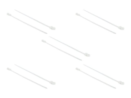 [18948] Delock Cable Tie with Fastening Eyelet - Kabelbinder - 40 cm - weiß (Packung mit 10)