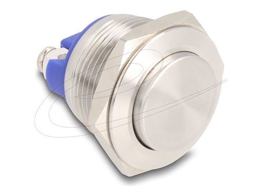 [22042] Delock Drücktaster - for installation 19 mm, 2 x screw terminal, actuator high