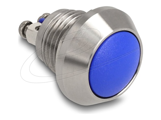 [22032] Delock Drücktaster - for installation 12 mm, 2 x screw terminal