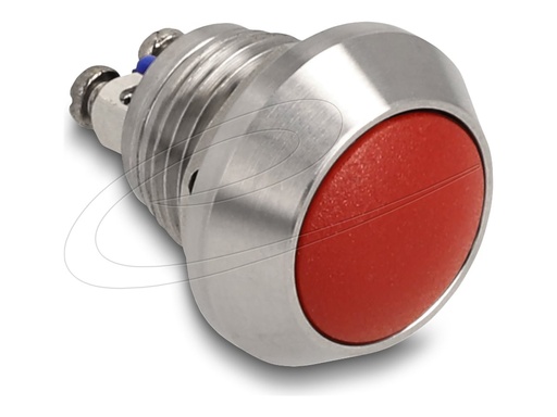 [22033] Delock Drücktaster - for installation 12 mm, 2 x screw terminal