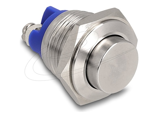 [22039] Delock Drücktaster - for installation 16 mm, 2 x screw terminal, actuator very high