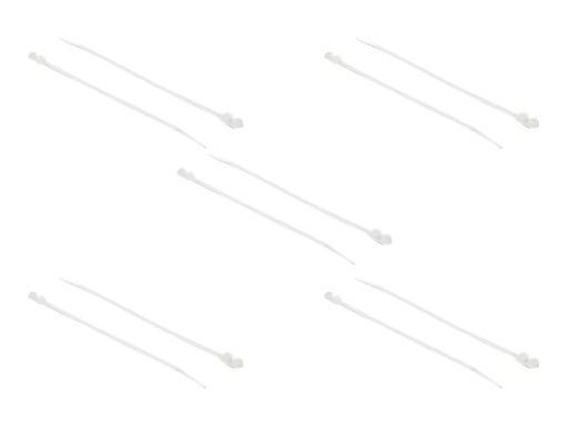 [18946] Delock Cable Tie with Fastening Eyelet - Kabelbinder - 30 cm - weiß (Packung mit 10)