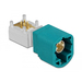 [90357] Delock HSD Z Stecker PCB - HSD Z - Männlich - 90° - Gold - Blau - Messing