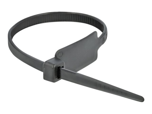 [18961] Delock Cable Tie with Label Tap - Kabelbinder - 27 cm - Schwarz (Packung mit 10)