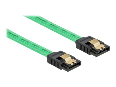 [82112] Delock SATA 6 Gb/s Cable UV glow effect - SATA-Kabel