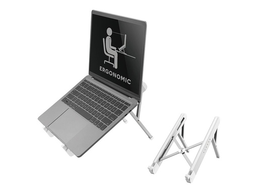 [NSLS010] Neomounts NSLS010 Laptop-Halterung 11-17" - faltbar - kompakt - universal - Laptop-Ständer - Silber - Aluminium - 27,9 cm (11") - 43,2 cm (17") - 279,4 - 431,8 mm (11 - 17")