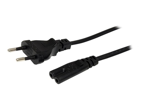 [PXT101NBEU] StarTech.com 2 m Laptop Ladekabel, EU Stecker auf C7, 2,5A 250V, 18AWG, Laptop/Drucker Stromkabel, Laptop Ladegerät Kabel, Laptop Netzteil Kabel - UL gelistet (PXT101NBEU)