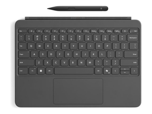 [EP2-33114] Microsoft Surface Pro Keyboard - 12-inch - Tastatur - mit Touchpad, Beschleunigungsmesser - hinterleuchtet - magnetische Dockingstation - QWERTZ - Deutsch - Slate - 70 % Verpackung aus recyceltem Papier - mit Slim Pen - für Surface Pro for Business (12-inch)